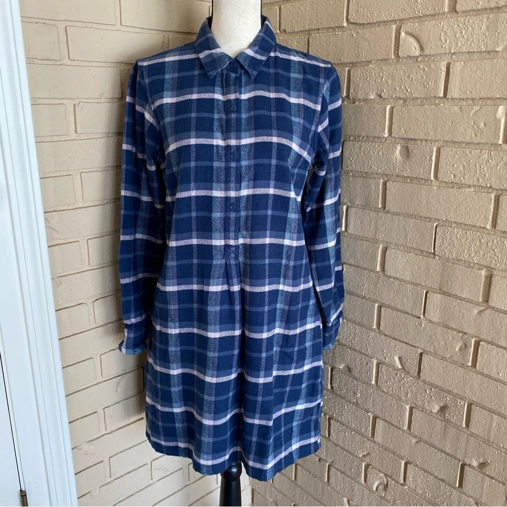 Patagonia Women's Fjord Flannel Shirt Dress ORGANIC COTTON Gorpcore Nature XS